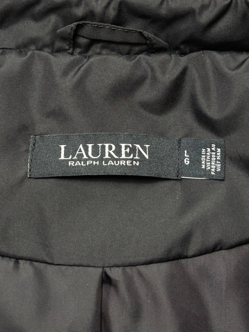 NWT Lauren Ralph Lauren Black Label Quilted Snap Front Barn Jacket • Black • L - Picture 11 of 15